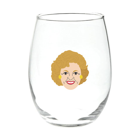 Betty White Stemless Wine Glass