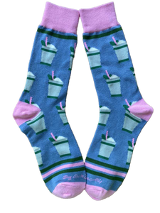 Mint Julep Cups in Blue Men's Socks