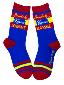 Somebody in Kansas Loves Me Womens Socks