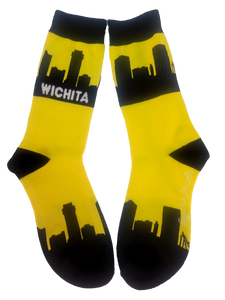 Wichita City Skyline Womens Socks