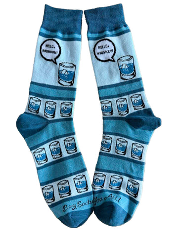 Hello Bourbon Hello Whiskey Mens Socks