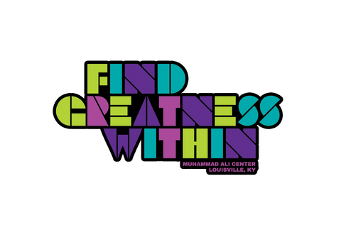 Find Greatness Within Cutout Sticker
