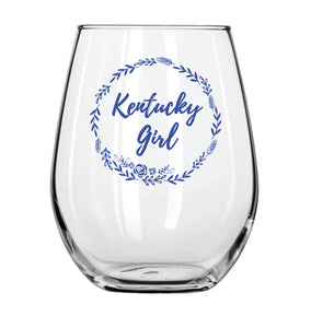 Kentucky Girl Stemless Wine Glass