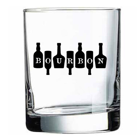 Bourbon on Bottles Rocks Glass
