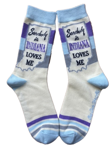 Somebody in Indiana Loves Me Women's Socks