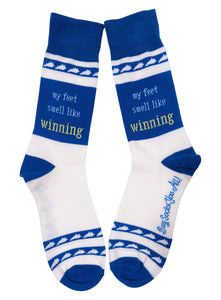 My Feet Smell Like Winning Blue and White