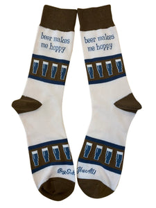 Beer Makes Me Hoppy Men's Socks