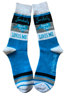 Somebody in North Carolina Loves Me Men's Socks