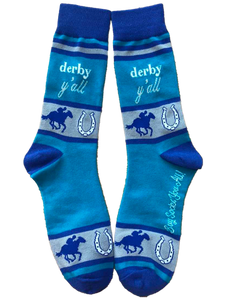 Derby Y'all with Horses Men's Socks