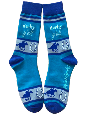 Derby Y'all with Horses Men's Socks