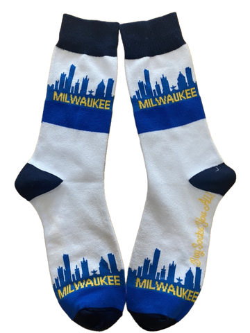 Milwaukee Wisconsin Skyline Men's Sock