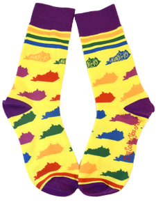 Kentucky Shapes in Rainbow Men's Socks