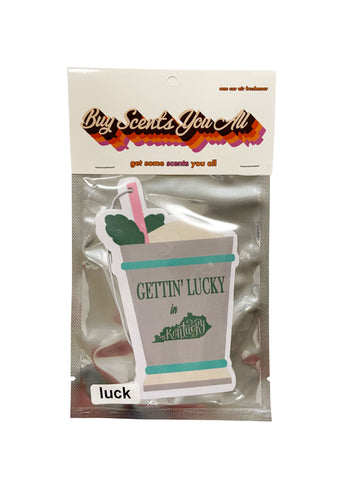 Mint Julep Gettin Lucky in Kentucky Derby Air Freshener