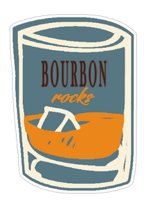 Bourbon Rocks Sticker