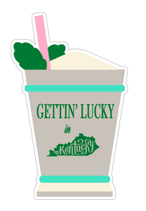 Mint Julep Gettin' Lucky in Kentucky Sticker