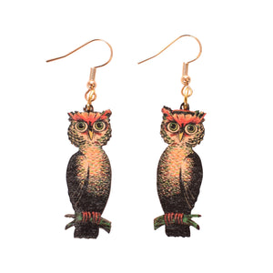 Halloween Owl Earrings