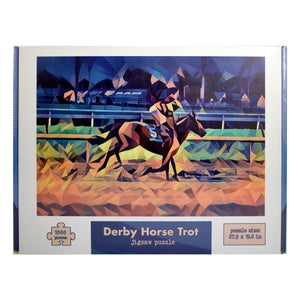 Derby Horse Trot Pop Art 1000 Piece Jigsaw Puzzle