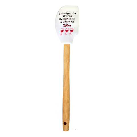 This Spatula Works Better with a Glass of Wine Spatula